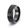 Anéis de Casal Anéis de Par Amazon Europeu e Americano Moda Versátil Estilo Anos Dourados Retro Fileira de Diamantes Aço Inoxidável Aço Titânio