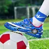 Zapatos de fútbol con velcro para uñas rotas de niños de primavera y otoño, para entrenamiento de uñas largas de niños, zapatos de competición de uñas cortas para niñas