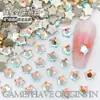 4*4mm Fondo Plano Forma Especial Colorido Plano Estrella de Cinco Puntas Joyería para Uñas Estrella de Mar Super Brillante Colorido Mixto Diamante para Uñas Venta al por Mayor