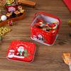 Caixa de Armazenamento de Doces de Natal, Lata Portátil para Biscoitos, Lanches, Chá, Caixa de Armazenamento Portátil para Sobremesas de Piquenique