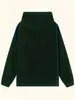 Sudadera con capucha cálida de forro polar, color liso, para hombre, casual, moda, adecuada para