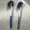 Cepillo para inodoro de mango largo para uso doméstico, cepillo de limpieza sin puntos ciegos, cepillo para inodoro montado en la pared, versión engrosada de alta calidad