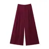 Z Roupa Feminina Transfronteiriça 2025 Novo Estilo Europeu e Americano Tecido Misto Colete de Botão Duplo Calça Casual 8056586 2365586