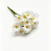 Ramo de Manzanilla Artificial Flores Falsas para Arreglos de Piso de Boda Decoración de Salón de Bodas Flores Artificiales de Plástico Arreglo Floral DIY