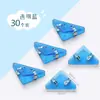 Carpeta Triangular Transparente Clip Lateral y de Esquina Estudiante de Primaria Clip A4 Papelería Artefacto Organizador para Guardar Exámenes Clip para Papel