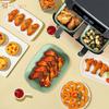Nova Air Fryer Silicone Assadeira Dobrável Quadrada Air Fryer Bandeja Silicone Pad Assadeira Spot