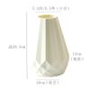 Jarrón de Plástico Pe Imitación Porcelana Escandinava Casual, Resistente a Caídas y No Fácil de Dañar, Adornos de Decoración de Año Nuevo para el Hogar, Dispositivo para Arreglos de Flores Secas