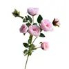 7 Cabezas de Rosas Camelia Artificiales, Flores Artificiales, Flores Secas, Rosas de Rama Única para Decoración de Sala de Estar, Diseño de Paisajismo Exterior