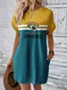 Vestido de Moda Nuevo de Verano para Mujer Sudadera Larga de Cuello Redondo de Equipo de la NFL 211 Vestido Elegante Europeo y Americano