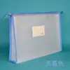 EVI Sacola Transparente para Arquivos a4 Sacola para Exame de Estudante Sacola de Informação para Escritório Sacola para Provas Sacola com Zíper para Guardar Contas Grade