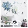Estilo Chinês Lótus Autoadesivo Quarto Quente Sala de Estar Papel de Parede Layout de Quarto Adesivos de Parede Adesivos de Decoração Adesivos Autoadesivos