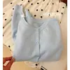 Cardigã de malha macio e confortável com gola redonda e mangas compridas, novo estilo de primavera deste ano, coreano, suave, rejuvenescedor, versátil, modelador, top