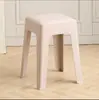 Taburete de Plástico Engrosado para Uso Doméstico, Extra Grueso, Moderno y Sencillo, Apilable, Cómodo para Estar Sentado Mucho Tiempo, Taburete Cuadrado Alto, Banco