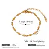 Pulseira de Aço Inoxidável Retrô Joias Banhada a Ouro 18K Personalidade de Nicho Aço Titânio Leve Luxo Acessórios de Joias para Mão Venda Direta de Fábrica
