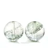 Cristal Fantasma Verde Brasileño Cuentas Sueltas Pulsera DIY Joyería Cuentas Sueltas Fantasma Verde Natural Tamaño Personalizado