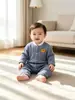 Macacão de bebê, novo modelo de primavera, macacão quentinho para recém-nascidos, meninos e meninas, roupa para outono e inverno, macacão estiloso para engatinhar para sair