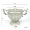 Vaso para Arranjo de Flores Estilo Pastoral Americano, Vaso de Flores de Natal para Mesa de Jantar de Pousada, Vaso Troféu com Duas Alças, Adereço de Fotografia