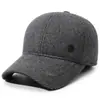Boné de Beisebol Masculino Plus Veludo para Meia-Idade e Idosos Inverno Outdoor Quente À Prova de Vento Proteção Auricular Casual para Pai Avô