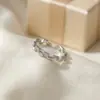 Anillo Cuadrado de Diamante Geométrico Apilable, Anillo Abierto de Circonita de Lujo Ligero de Nicho para Mujeres, Anillo Delgado para el Dedo del Pie
