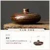 Jarrón de Cerámica Wabi-Sabi Zen Manchado Chino Arreglo de Flores Secas Decoraciones Retro Nostálgicas Adornos Decorativos Encimera Arreglo de Flores Hidropónicas