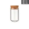 30 Botella de vidrio con boca recta y fondo redondo con tapón de corcho Botella para reactivos de laboratorio Botella para té de flores Botella para dulces Botella de embalaje para té de áloe