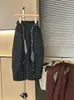 Pantalones Cargo de Color Sólido Estilo Padre-Hijo para Niños y Niñas de Cintura Media Pantalones Casuales Pantalones Cargo Otoño e Invierno