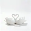 Adorno de Amor Doble Cisne Regalo de Pareja para el Día de San Valentín Decoración de Escritorio Souvenir Fábrica de Artesanías Al por Mayor