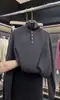 Suéter Demasiado Adelgazante 100% Lana Pura para Mujer, Cuello Semi-Alto, Abotonado, Suéter Semi-Abierto, Top Base Holgado de Otoño e Invierno
