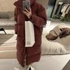 Chamarra Larga Blanca de Plumas de Pato con Cuello Alto para Mujer, Nuevo Estilo Invierno 2026, Holgada y Moderna, Abrigo Cálido Acolchado Hasta la Rodilla