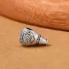 Plata Antigua Bicolor Incrustada Trenzado de Tres Hilos Accesorios para Collar DIY Joyería Cultural de Plata del Tíbet Accesorios de Hilo para Pulsera Hecho a Mano DIY