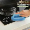 Cepillo de limpieza transfronterizo con mango, esponja para limpieza de cocina, estropajo para ollas, cepillo para lavar platos, esponja engrosada para limpiar y eliminar manchas