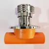 Accesorios para Tubería PPR Codo Rosca Interna Amarillo-Naranja Tes de Rosca Interna Puente de Válvula de Tes de Arco Grande Directo