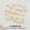 Cobre banhado a ouro 18k pulseira e colar DIY materiais de miçangas artesanais fecho em U fecho de ponta conta de posicionamento fecho acessórios