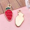 Fruta de fresa DIY Accesorios de joyería coreana Serie de frutas colgantes individuales Lindo mini colgante tridimensional Colgante para pulsera