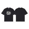 Erd Melancólico Rico Segunda Geração Novo Solto Casual Beleza Tendência Nicho Marca Tendência Estampada Gola Redonda Manga Curta Coleção de Camisetas para Homens e Mulheres