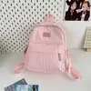 Mochila de Cor Sólida 2026 Nova para Meninas do Ensino Fundamental, Ensino Médio, Estudantes Universitários, Bolsa Escolar Feminina, Mochila Pequena Leve para Viagem