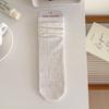 Calcetines para Mujer de Algodón Puro Verano Finos Rectos Versátiles Calcetines para Pantorrilla de Caña Media Estilo Japonés Estilo Universitario Lazo Calcetines Apilados