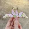 Pinza para el pelo de hada grande y elegante de Amazon, accesorios bonitos para el pelo de mujer, pinza de tiburón de alta calidad para verano