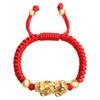 Nó de dragão corda vermelha para bebê pé prata 999 pulseira dia das crianças corajosas pulseira 0-5 anos joias de prata esterlina 3D fabricantes atacado