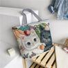 Bolsas de Tote al por Mayor, Bolsas Nuevas de Estilo Étnico de Moda, Bolsas de Compras, Bolsas de Lino Bordadas con Dibujos de Gran Capacidad