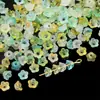 4.5*4.5mm Acrílico Pequeño Esmerilado con Chispas Doradas Muguete Pulsera Hecha a Mano DIY Estilo Antiguo Material para Accesorios de Soporte de Flores