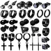 Amazon Pendientes para Hombre y Mujer, Clips para Orejas, Set de Pendientes de Cruz con Circonita, Pendientes Estilo Hip-Hop