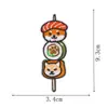 Parches bordados de animales de dibujos animados estilo japonés: parches termoadhesivos de panda, Shiba Inu, conejo, empanadilla para ropa y mochilas