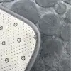 Alfombra de piso de forro polar coral acolchada a rayas, felpudo absorbente para puerta de baño, alfombra de baño antideslizante Temu Amazon, directo del fabricante