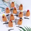 Presilha de Cabelo de Primavera Capivara Transfronteiriça Nova Desenho Animado Fofo e Adorável Acessório de Cabelo de Capivara