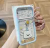 Chapéu Pontudo Estrela Adesivo Giratório Transforma Instantaneamente em Maçã Compatível com iPhone 17promax iPhone 16 Transparente Dopamina Céu Estrelado Capa