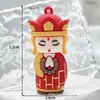 Llavero Viaje al Oeste Caja Sorpresa Muñeco Colgante Dibujos Animados Sun Wukong Zhu Bajie Muñeco de Plástico Blando Accesorios de Ropa DIY