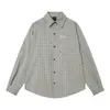 Camisa de cuadros estilo americano de corte holgado, colección primavera/otoño, camisa versátil estilo japonés para hombre, marca de moda con bolsillos de parche, camisa casual de manga larga