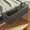 Organizador de Cesta Colgante para Mesita de Noche para Dormitorio Estudiantil, Estante de Almacenamiento para Cabecera de Litera Superior, Tipo Colgante sin Taladro, Estante de Almacenamiento de Gran Capacidad para Snacks
