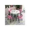 Mesa de comedor informal para oficina, apartamento pequeño, mesa de conversación superficial escandinava para el hogar, mesa y silla combinadas para pedir café, té con leche, mesa redonda para tienda